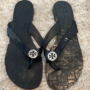 Tory Burch flip flops- great condition!